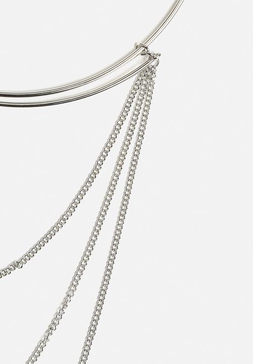 New Look - 70's Multi Row Torque Necklace
