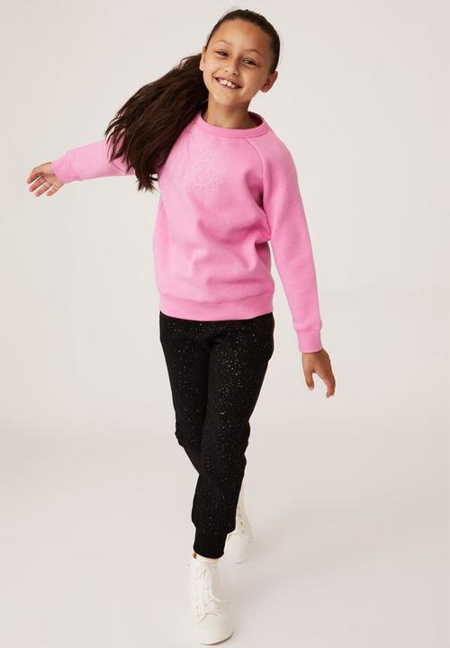 Cotton On - Mila crew - pink gerbera & sun