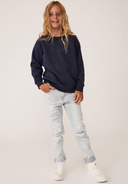 Cotton On - Mila crew - indigo &  glitter