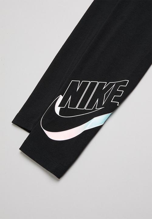 Nike - Nkg mini me po legging set - white & black