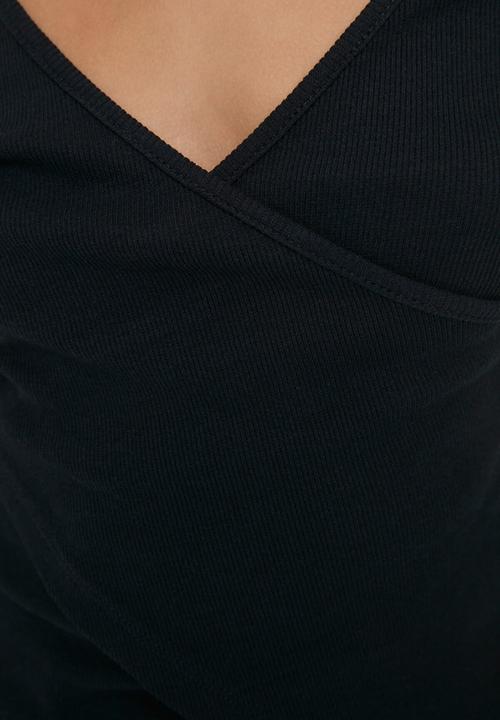 Trendyol - Double breasted knitted blouse - navy