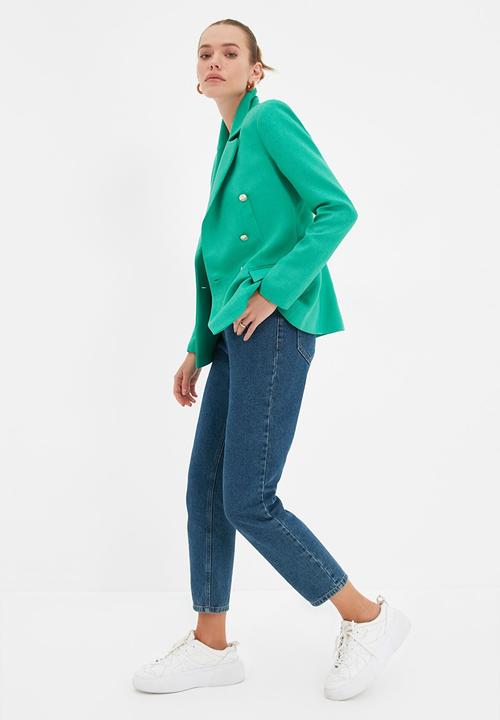 Trendyol - Button detailed jacket - emerald
