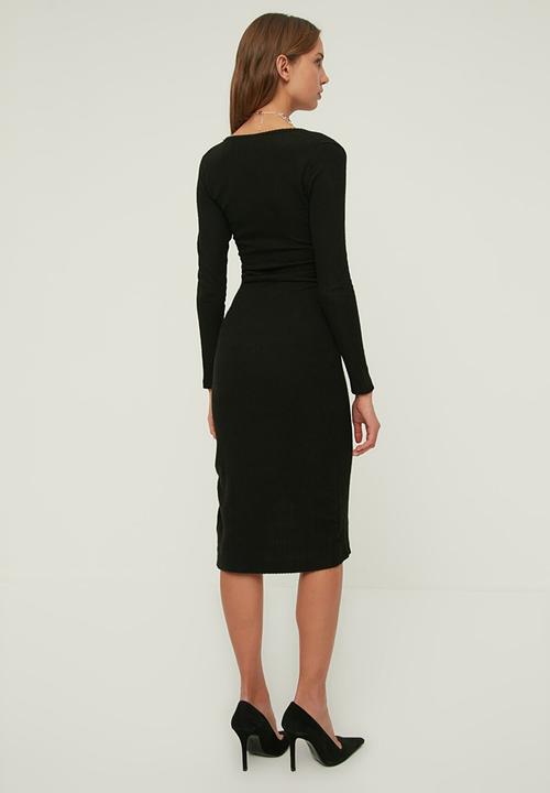 Trendyol - Knitted dress - black
