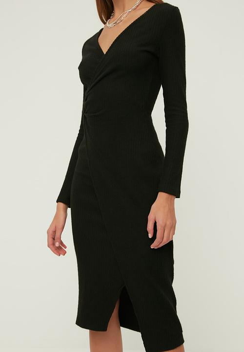 Trendyol - Knitted dress - black