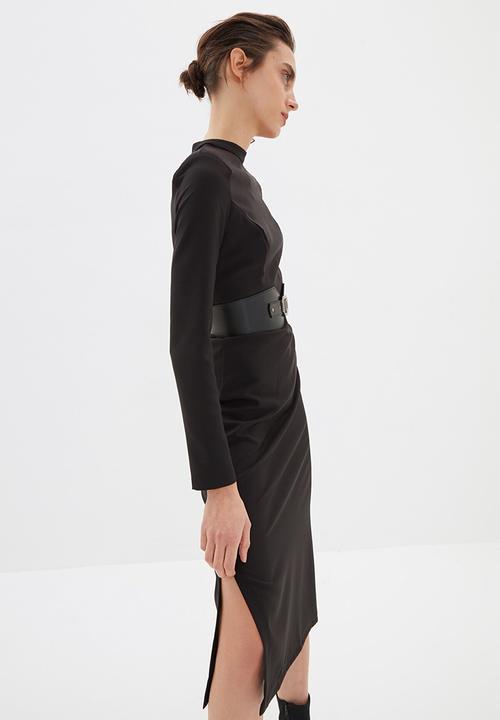 Trendyol - Belted dress - black