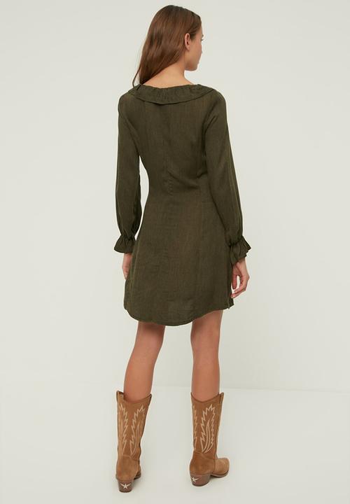 Trendyol - Buttoned dress - khaki