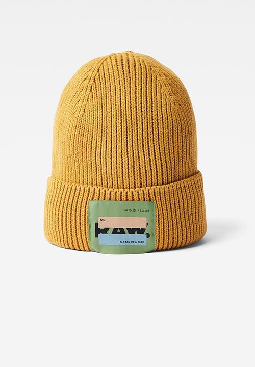 G-STAR - Effo long label beanie - yellow