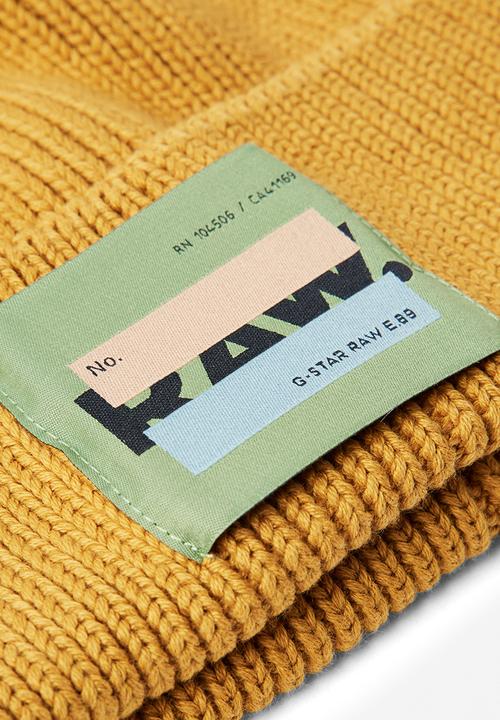 G-STAR - Effo long label beanie - yellow