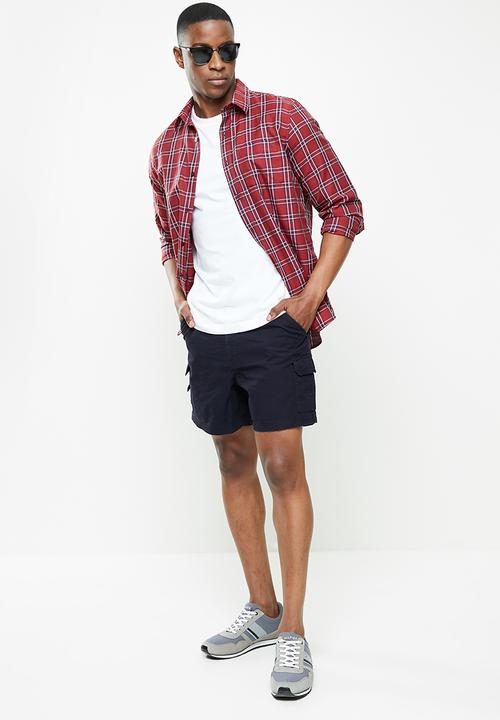 JEEP - Fixed waistband mountain man short - navy