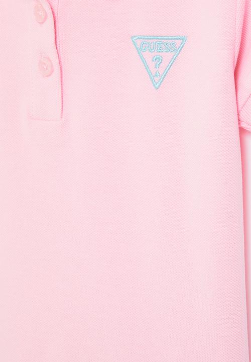 GUESS - Short sleeve classic golfer - alabaster pink