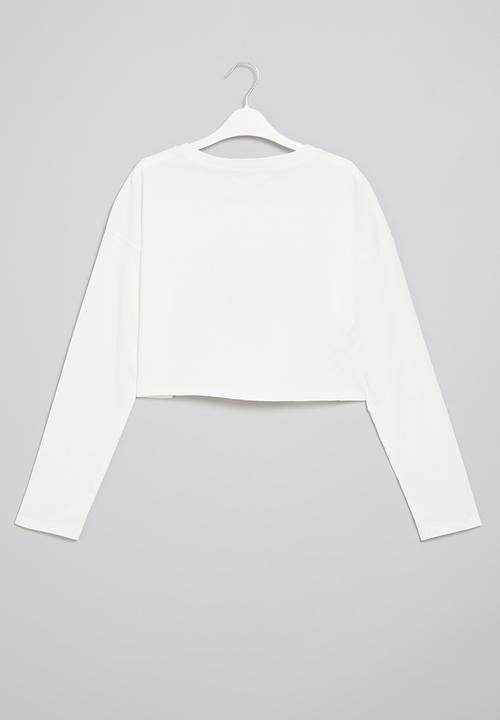 MANGO - T-shirt escudo - white