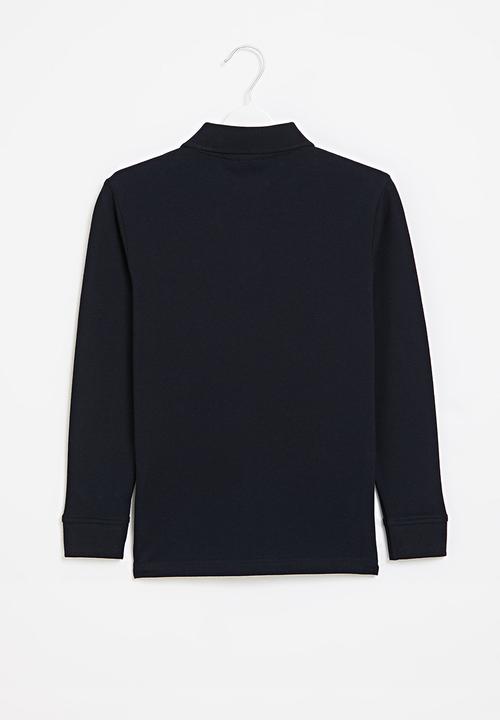 POLO - Boys classic long sleeve golfer - navy