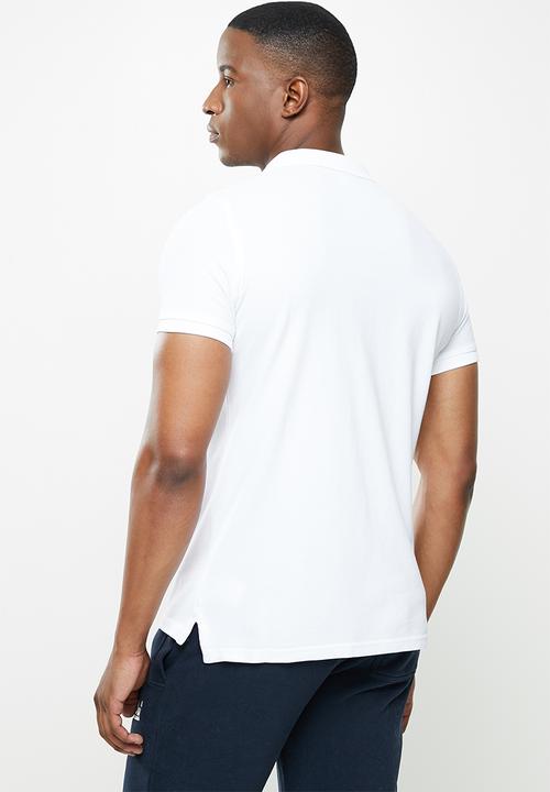 Superdry. - Classic pique short sleeve polo - white