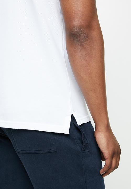 Superdry. - Classic pique short sleeve polo - white