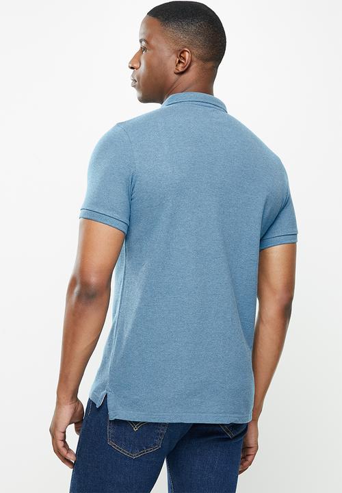 Superdry. - Classic pique short sleeve polo - blue