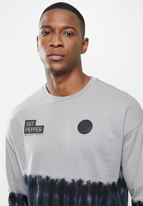 S.P.C.C - Rutledge regular fit crew neck sweat  - silver grey