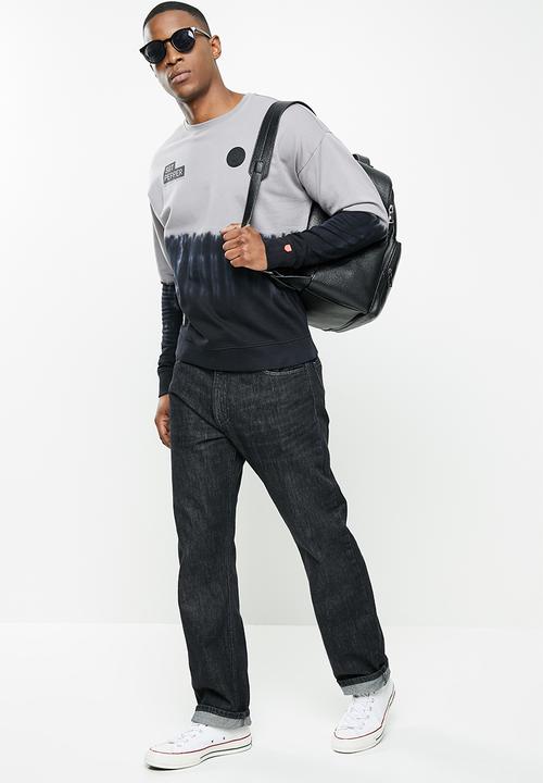 S.P.C.C - Rutledge regular fit crew neck sweat  - silver grey