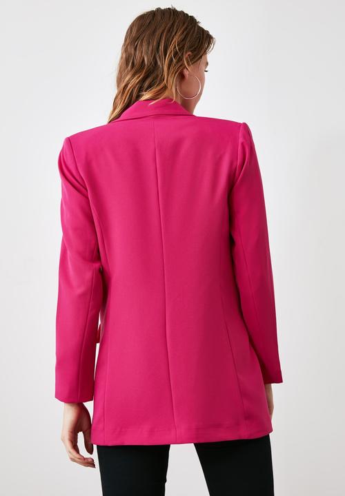 Trendyol - Buttoned jacket - fuchsia