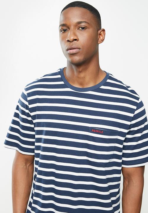 Pringle of Scotland - T-shirt - navy & white
