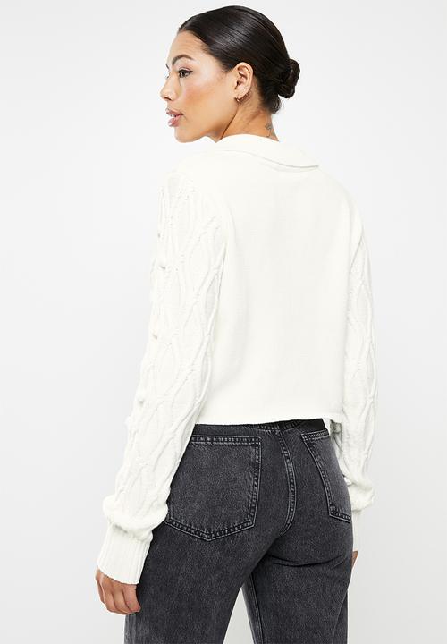 Glamorous - Button down cardi - cream