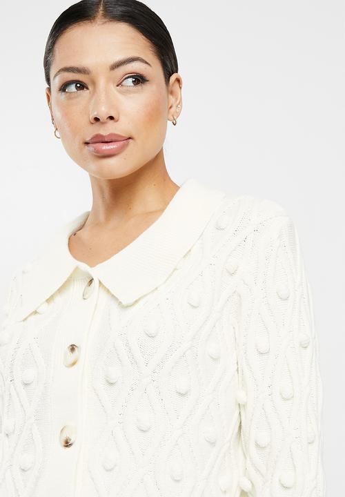 Glamorous - Button down cardi - cream