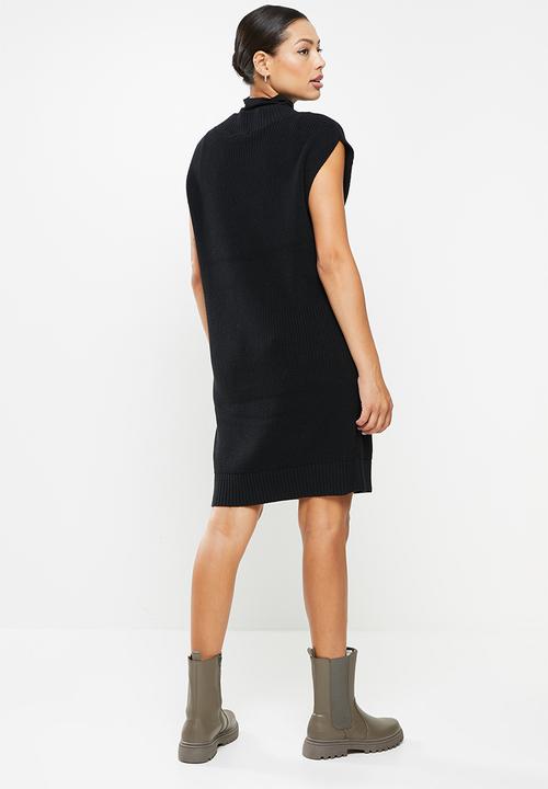 Glamorous - V-neck jumper dress - black