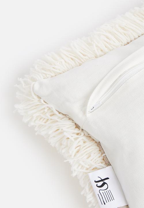 Sixth Floor - Shaggy cushion cover - natural