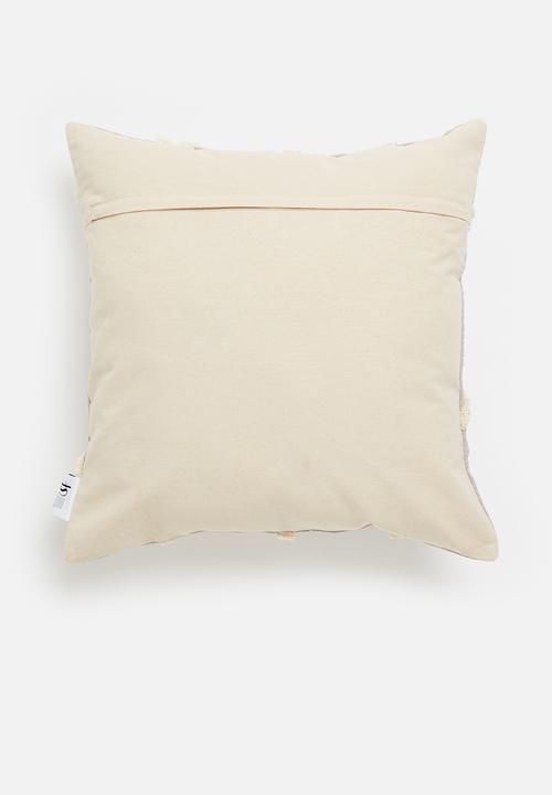 Sixth Floor - Tufted cushion cover - grey & stone
