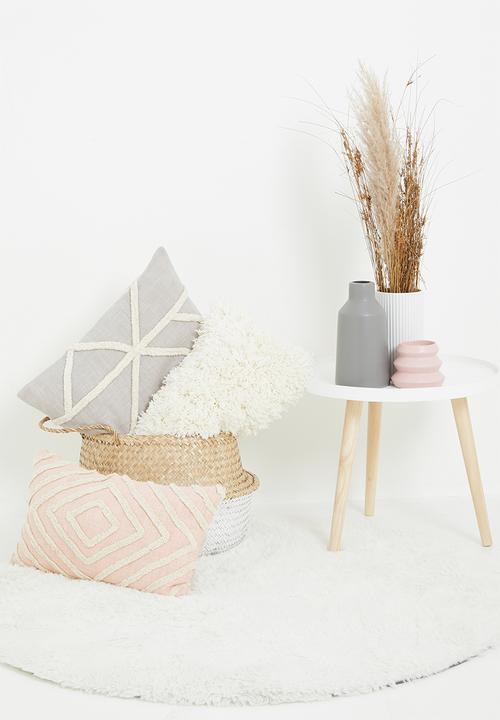 Sixth Floor - Tufted cushion cover - grey & stone