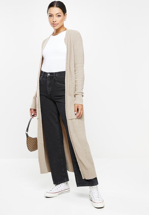 Glamorous - Maxi cardi - stone