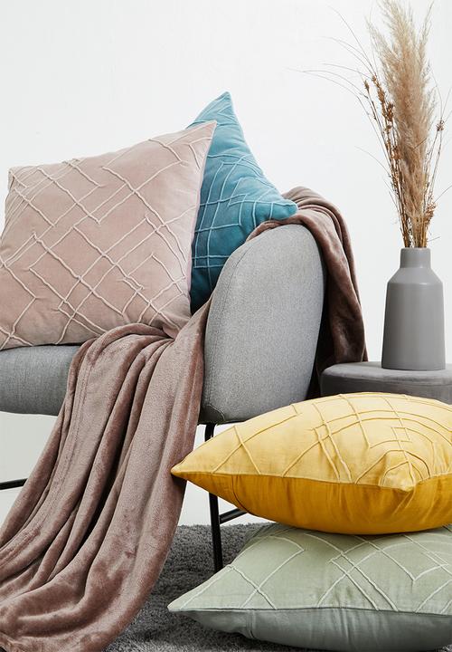 Sixth Floor - Pleated cushion cover  - sage