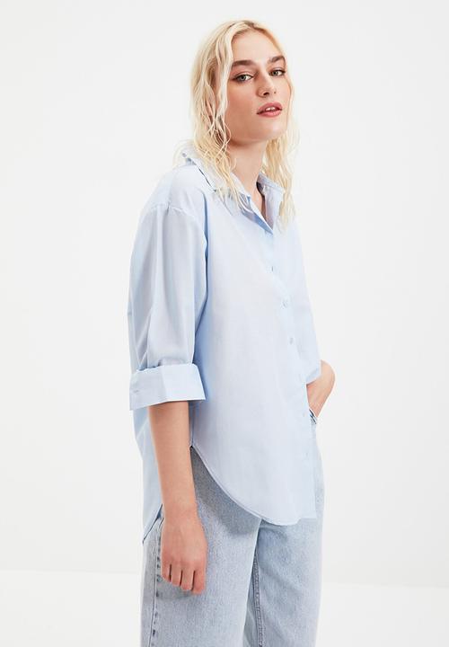 Trendyol - Loose fit shirt  - blue
