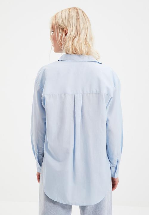 Trendyol - Loose fit shirt  - blue