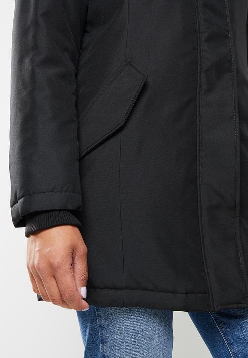 ONLY - Katy parka coat - black