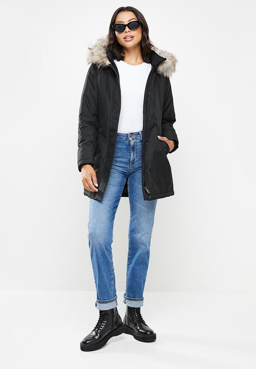 ONLY - Katy parka coat - black