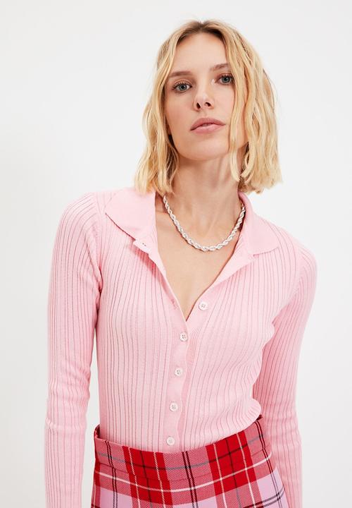Trendyol - Knitwear cardigan - pink
