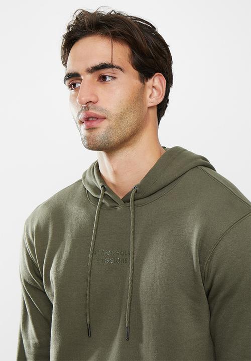 Cotton On - Graphic fleece pullover - military & stockholm sessions