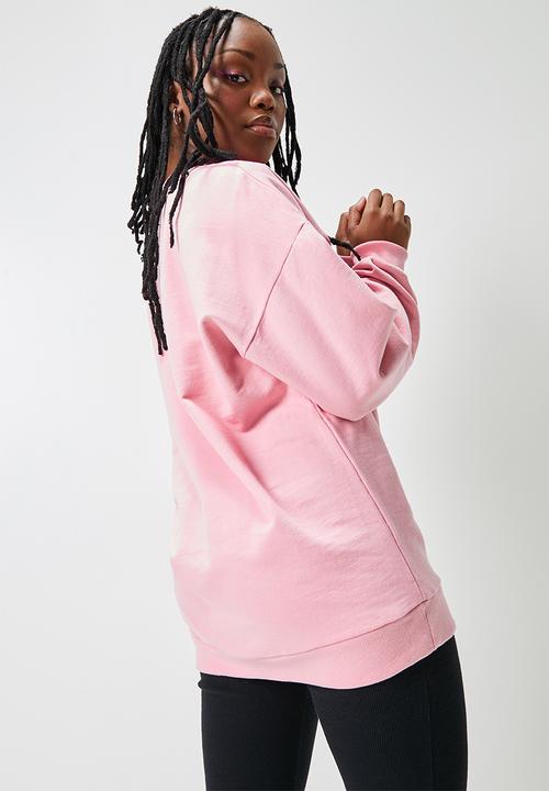 Blake - Oversized crew sweat - pink