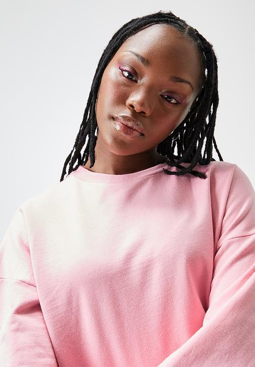 Blake - Oversized crew sweat - pink