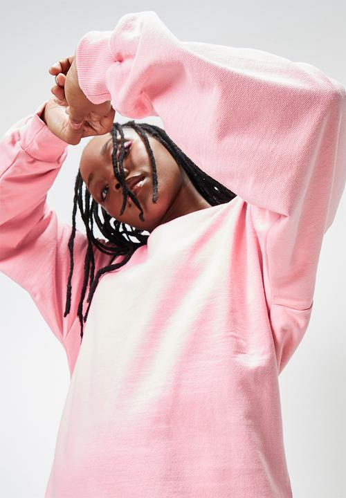 Blake - Oversized crew sweat - pink