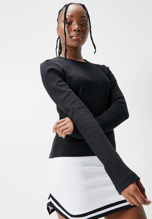 Blake - Basic meet and greet crew long sleeve tee - black