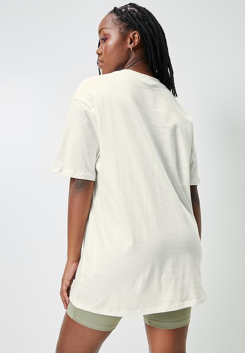 Blake - Graphic oversized tee - ecru