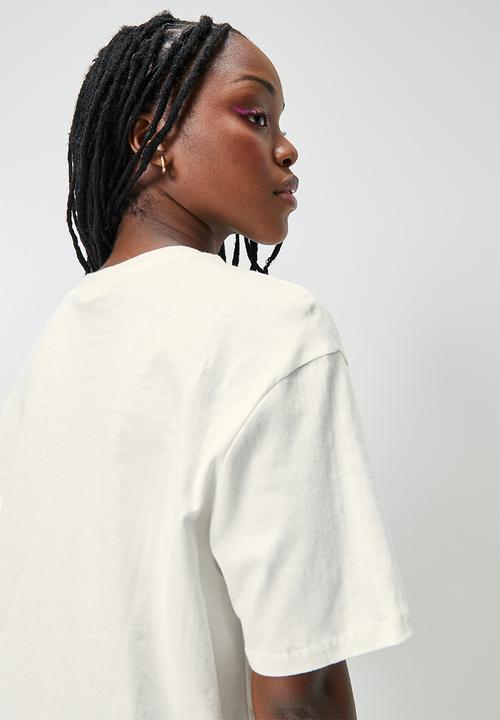 Blake - Graphic oversized tee - ecru