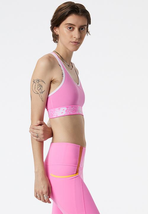 New Balance  - Pace bra - pink, white & violet