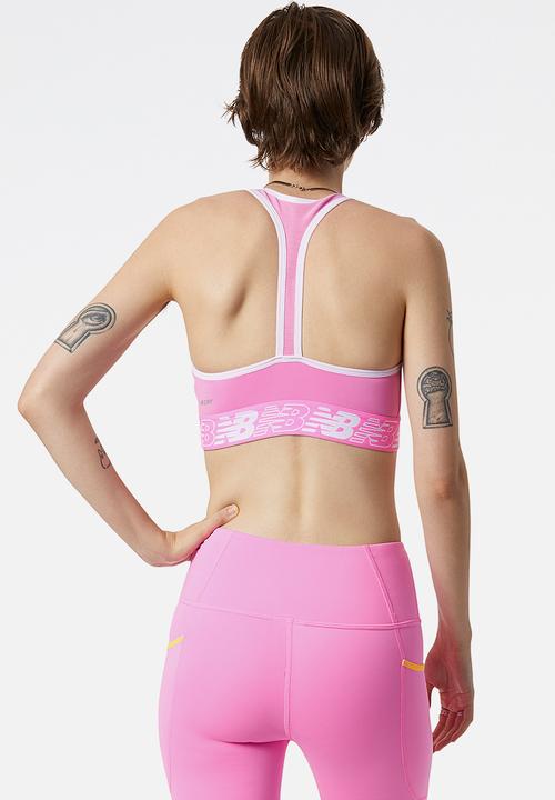 New Balance  - Pace bra - pink, white & violet