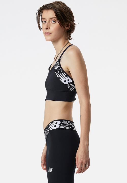 New Balance  - Relentless crop bra top - black