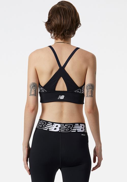 New Balance  - Relentless crop bra top - black