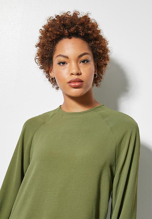 Superbalist - Longline blouse - olive
