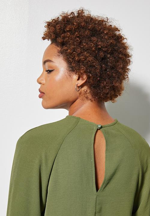 Superbalist - Longline blouse - olive
