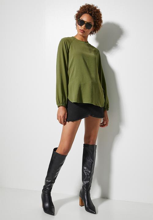 Superbalist - Longline blouse - olive